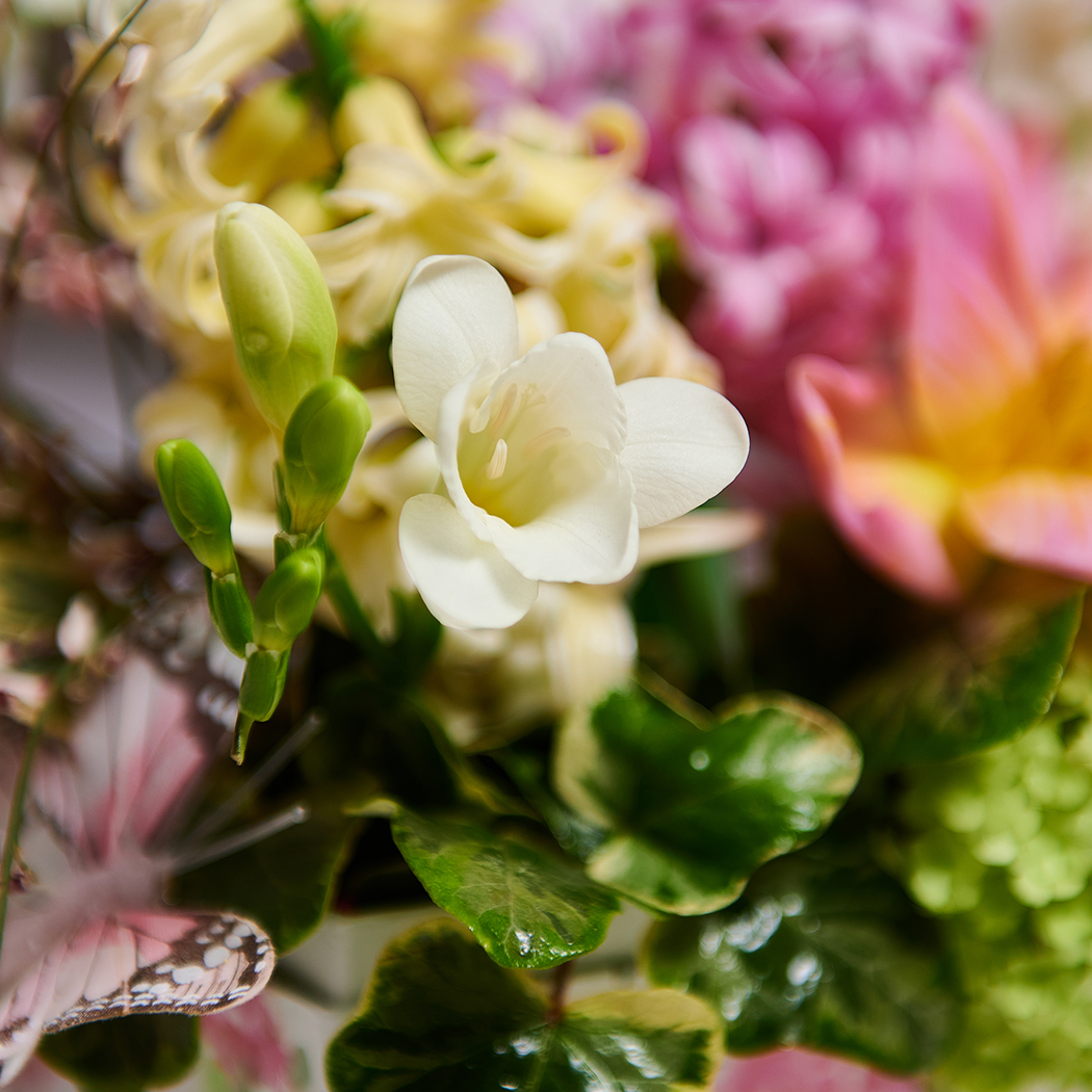 Aranjament Floral de Primavara cu Zambile Parfumate - imagine 4